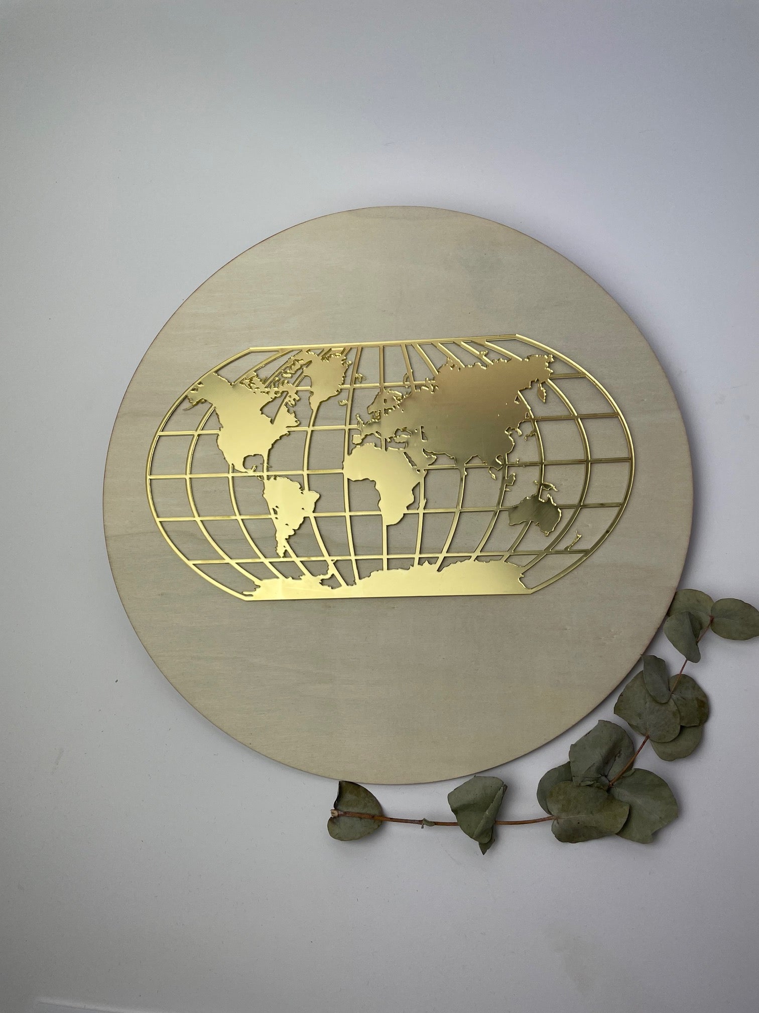 Template World Design No. 409 für Uhr oder Wandbild aus Spiegelacryl