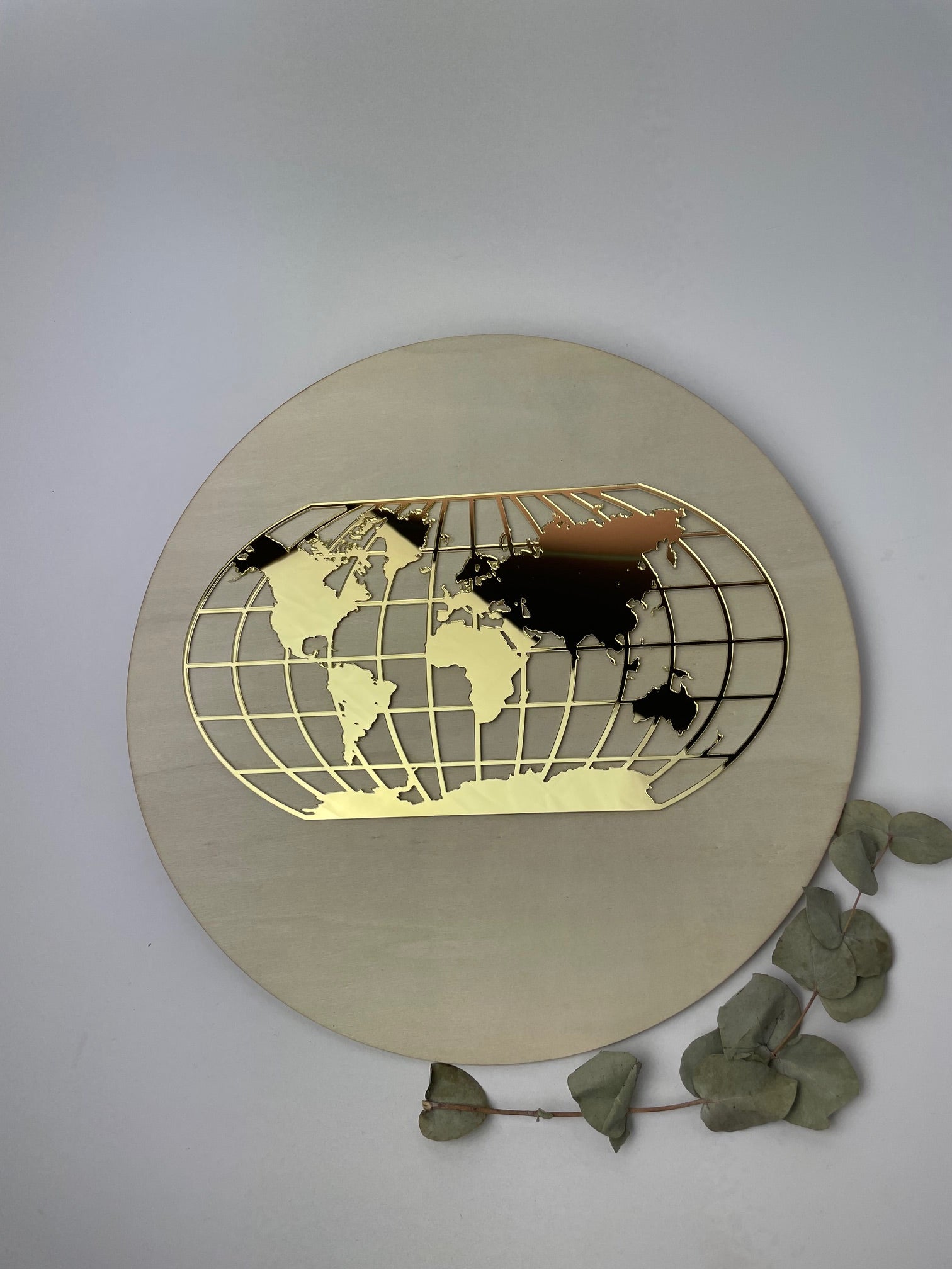 Template World Design No. 409 für Uhr oder Wandbild aus Spiegelacryl