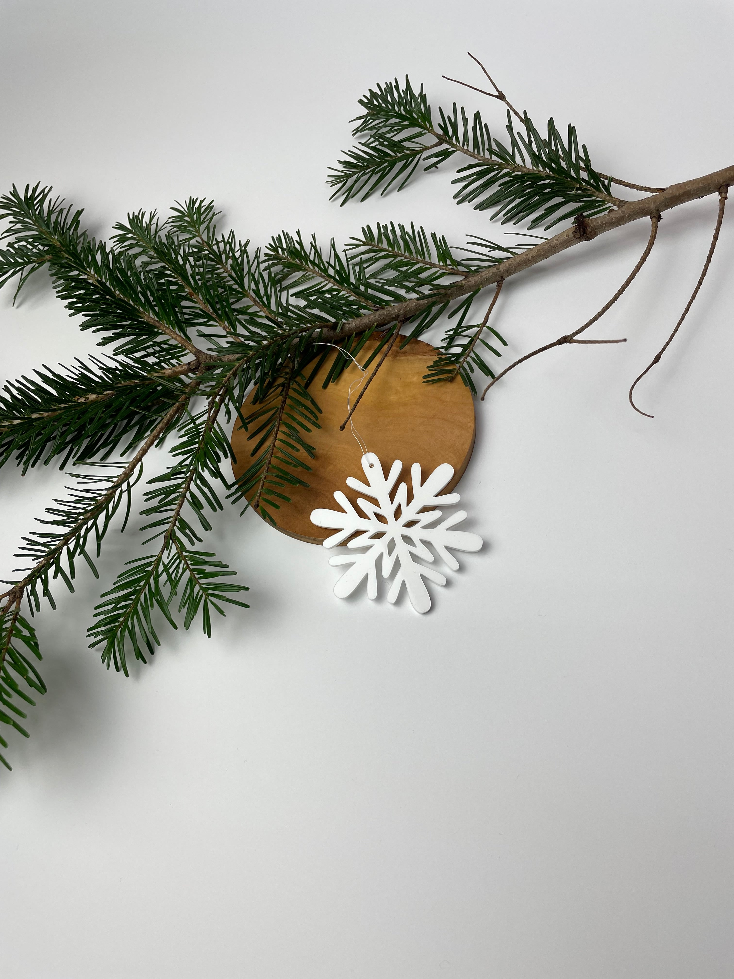 Christmas decorations “Snowflake” set of 5