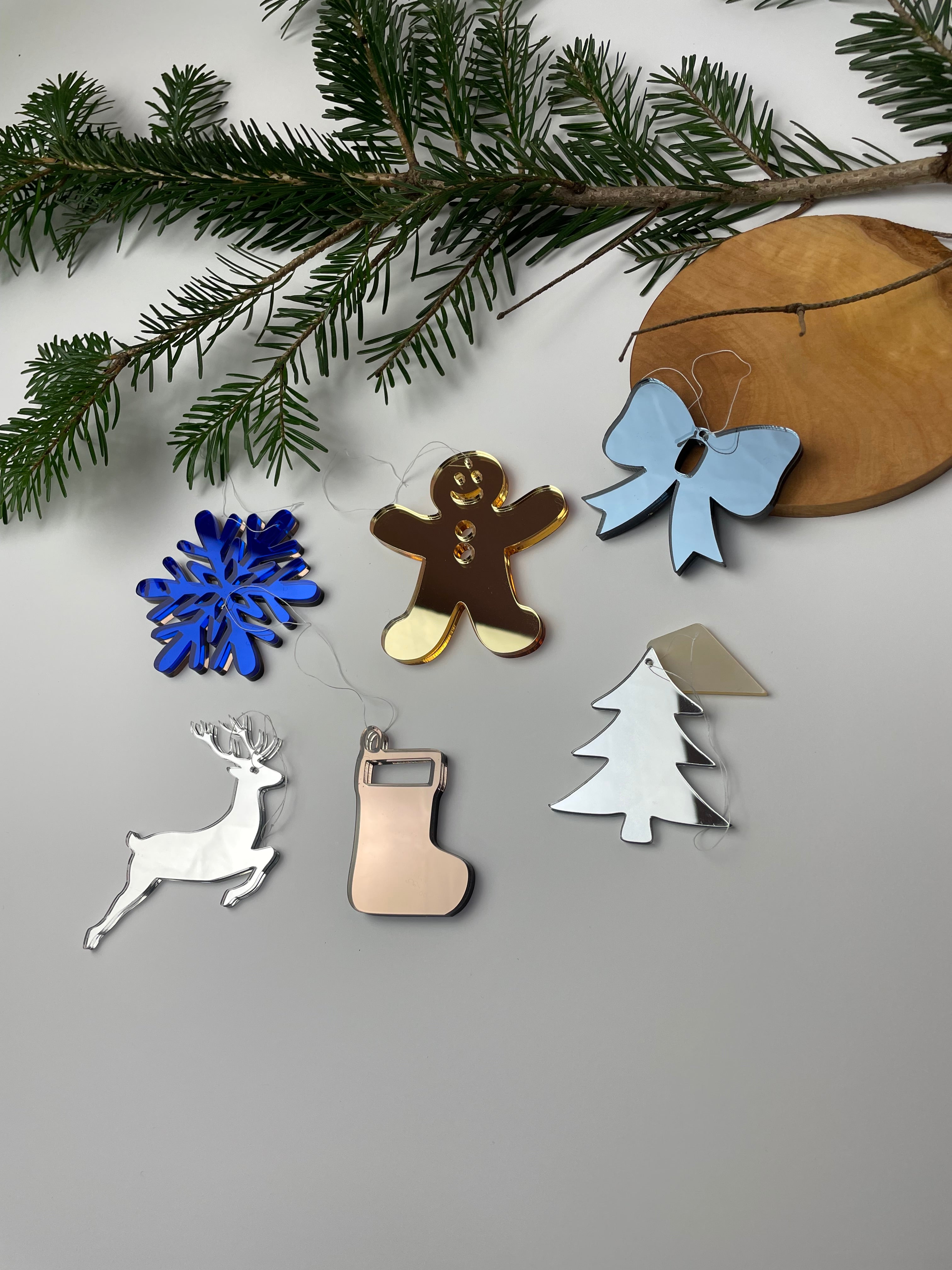 Christmas decorations “Mix” set of 6