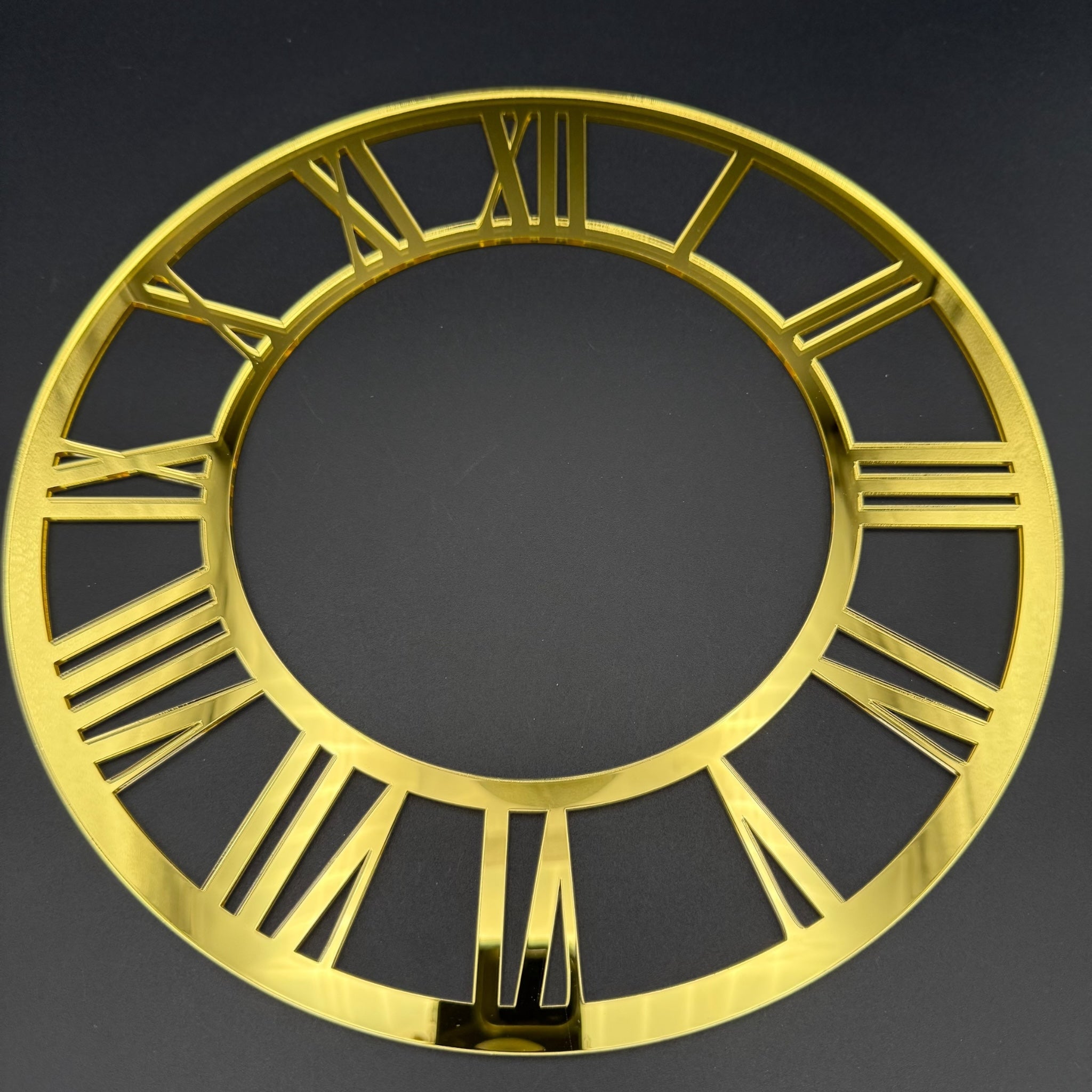 Spiegelacryl Uhrenziffernring – Römische Zahlen für DIY-Uhren