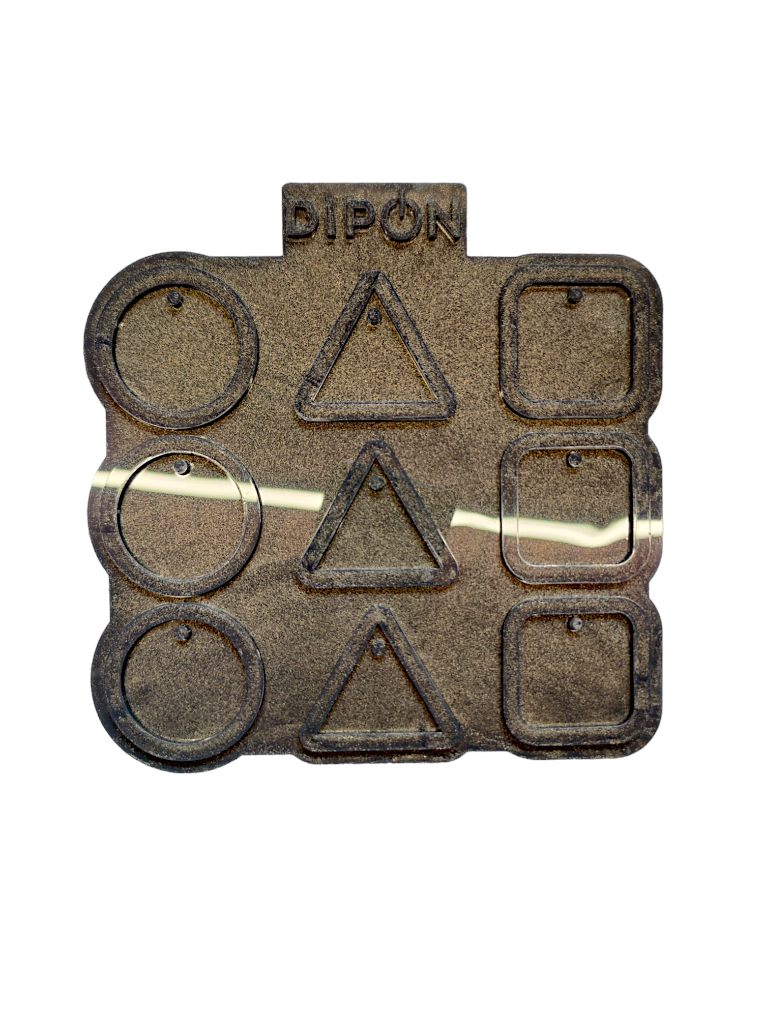 Mold No. 045 Anhänger Set Kreis, Dreieck, Viereck