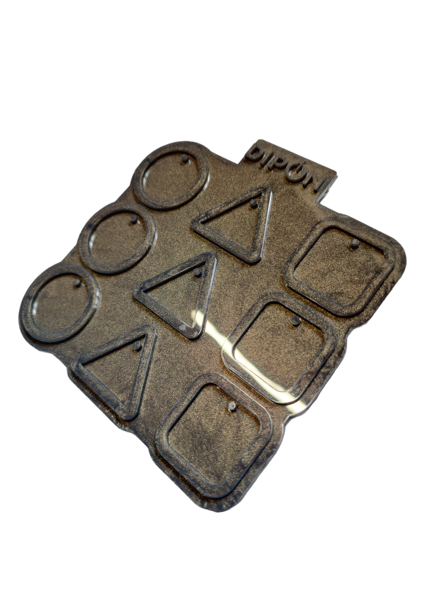 Mold No. 045 Anhänger Set Kreis, Dreieck, Viereck