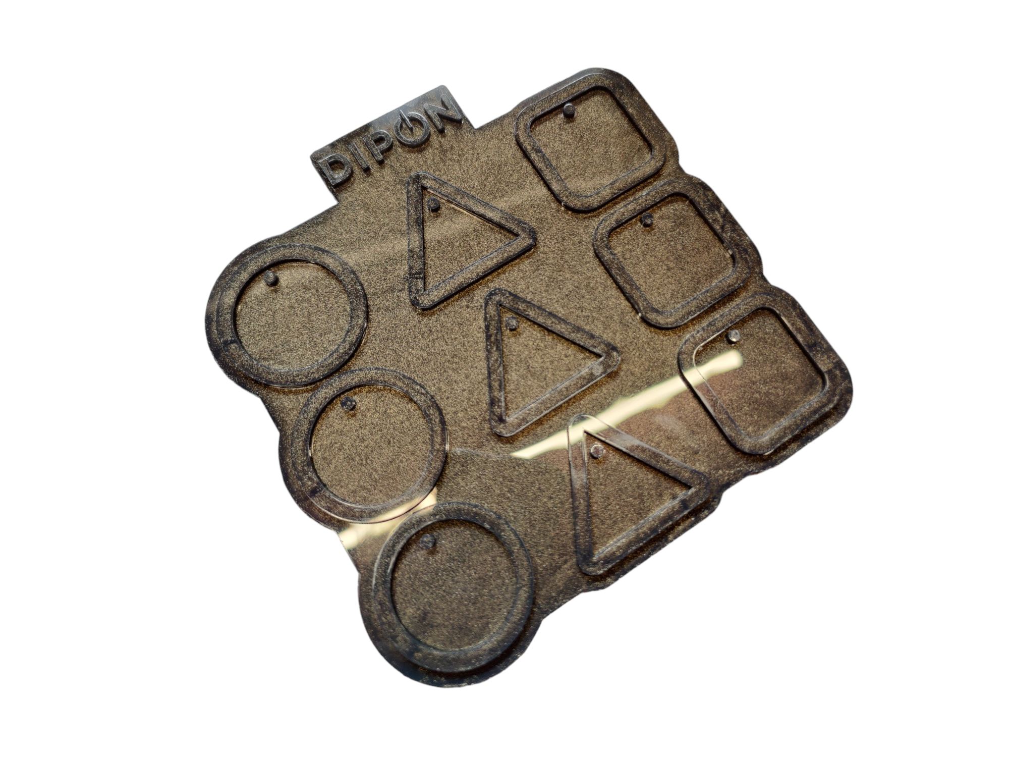 Mold No. 045 Anhänger Set Kreis, Dreieck, Viereck