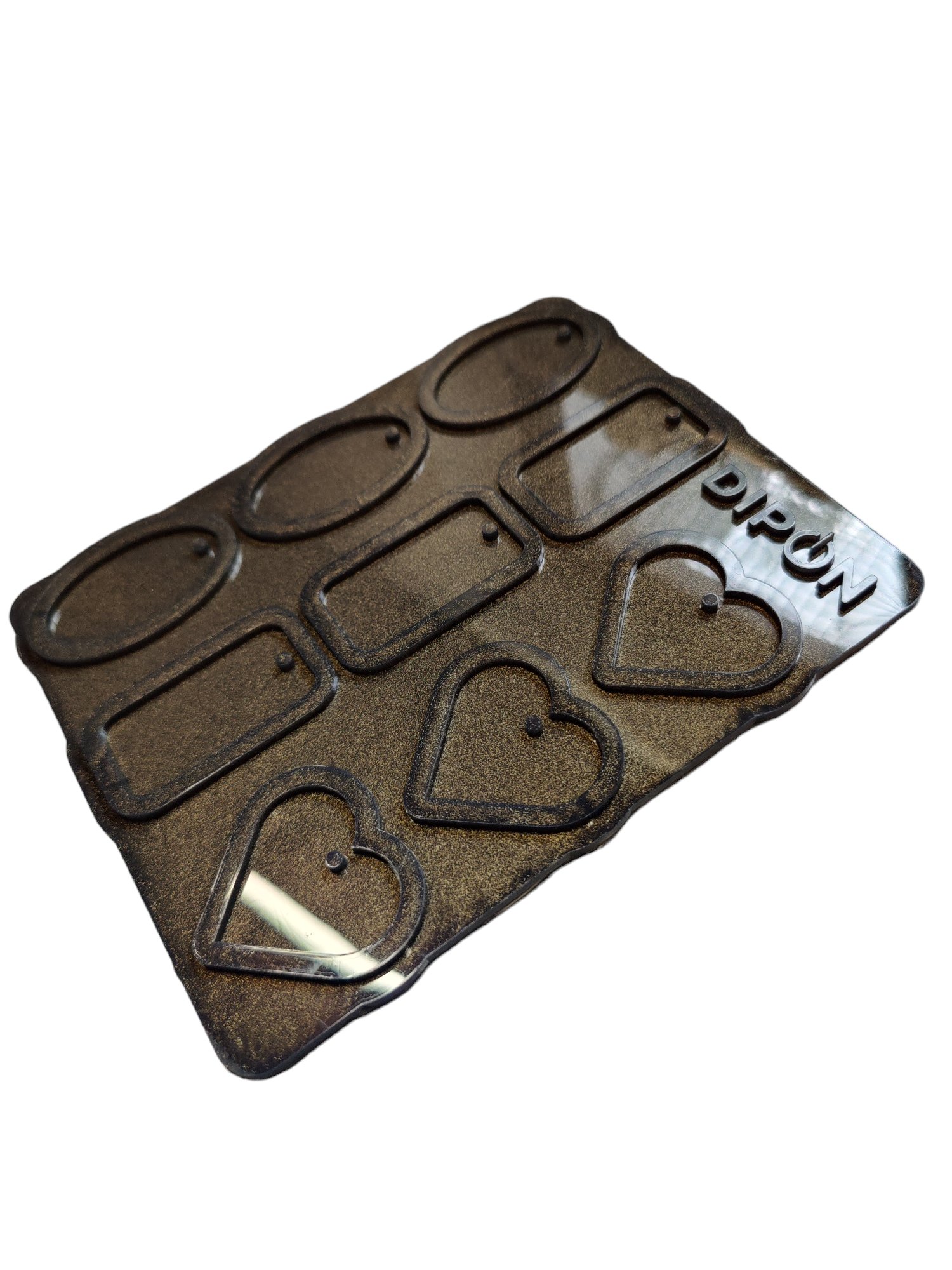 Mold No. 044 Anhänger Set Oval, Rechteck, Herz