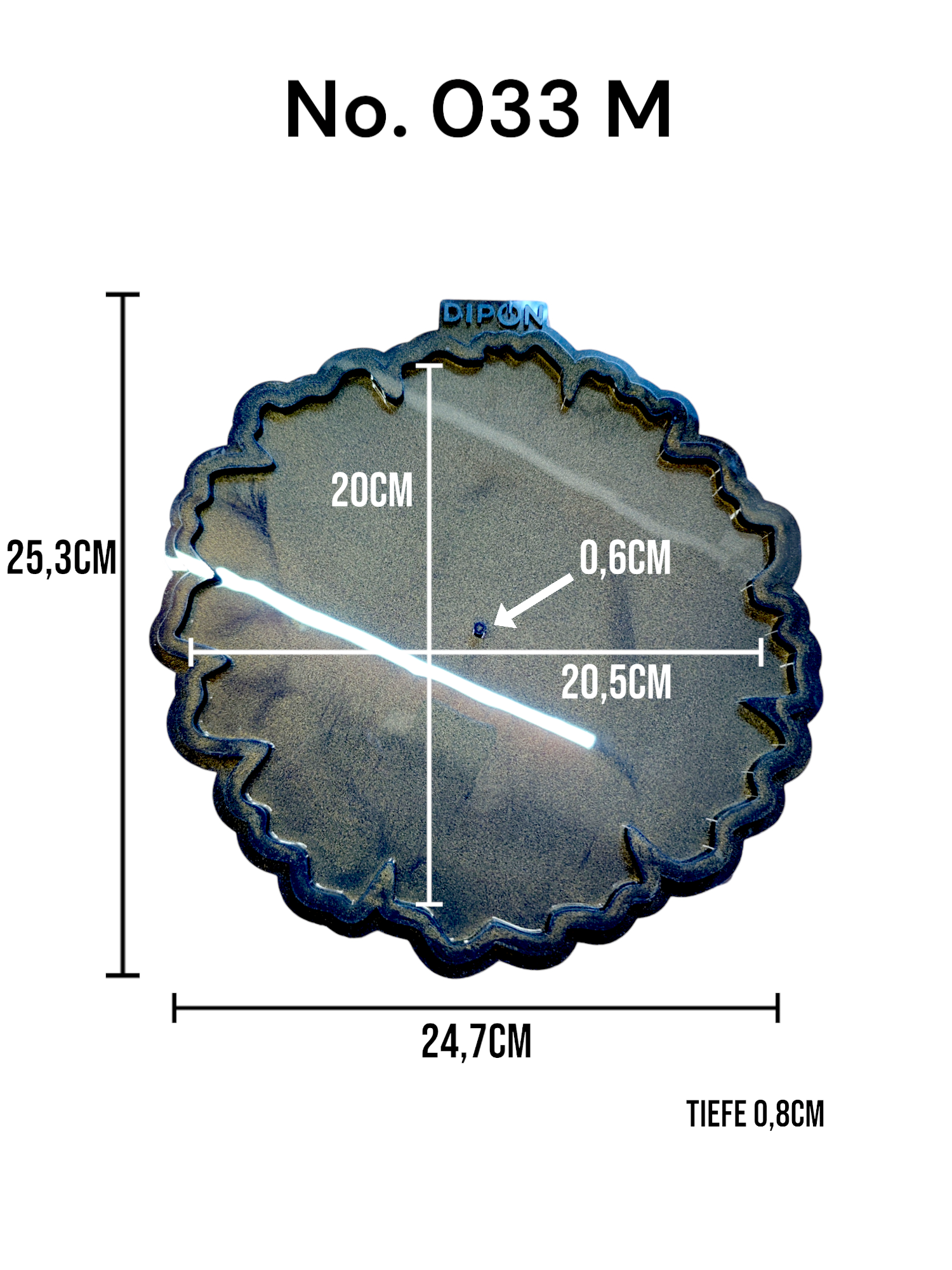 Etagere Mold gezackter Rand No. 034, 033, 032, 031