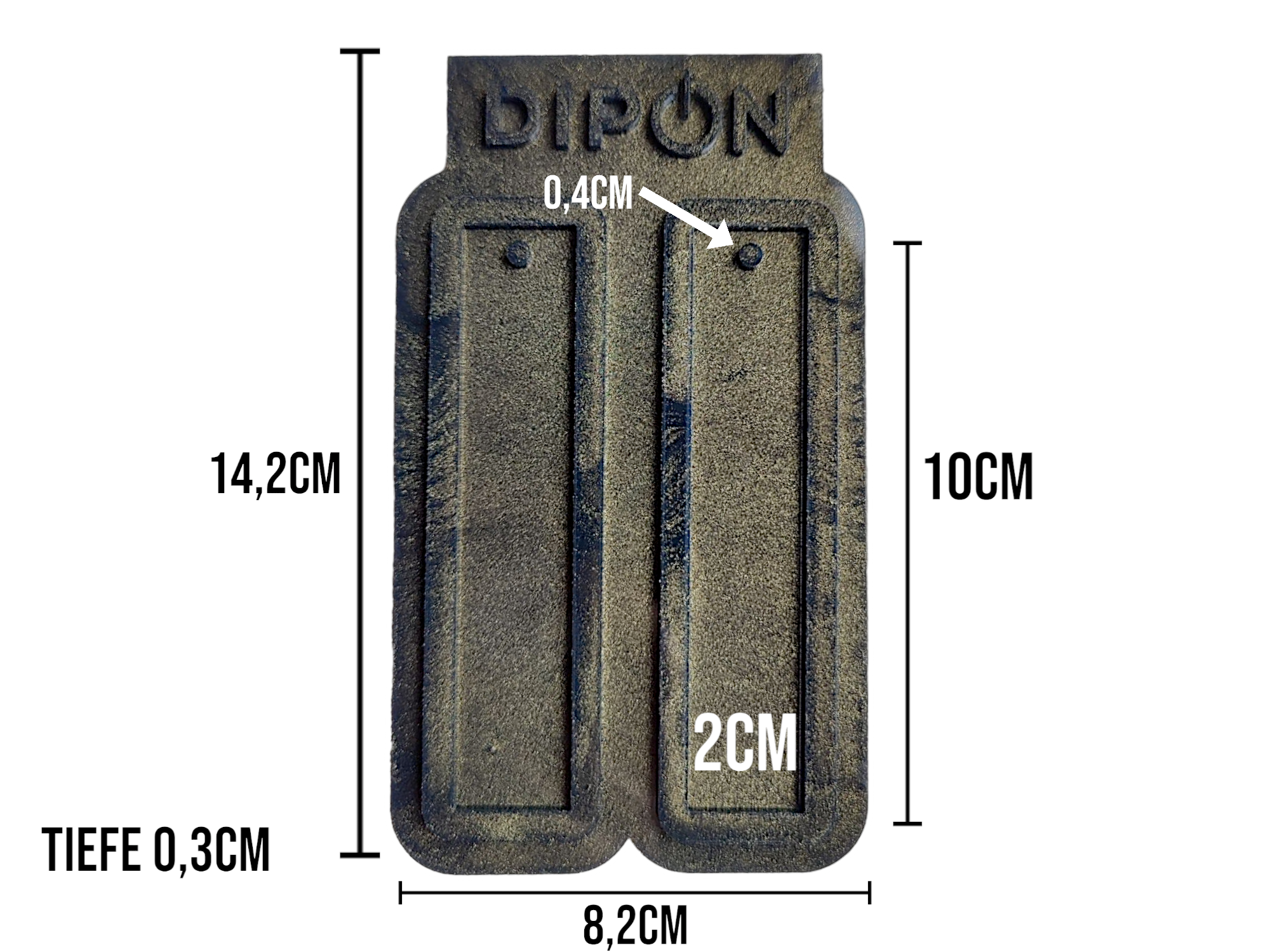 Mold No. 036, Lesezeichen 10cm