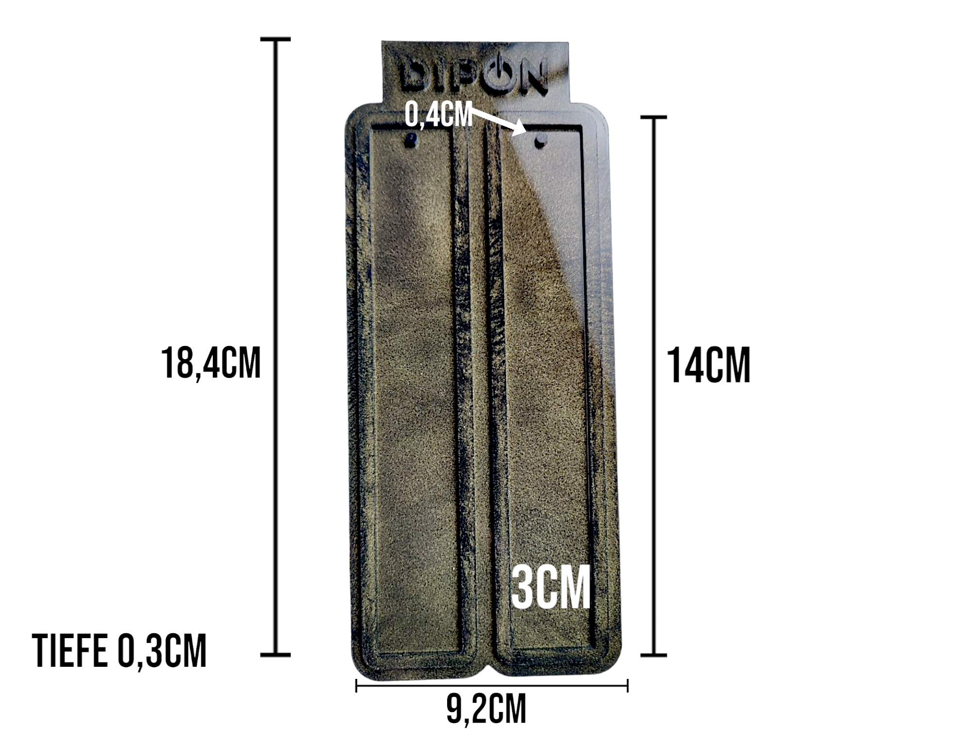 Mold No. 038, Lesezeichen 14cm