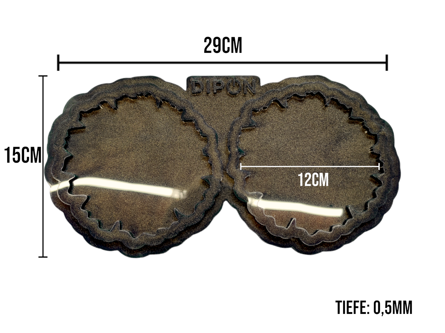 Mold No. 048 Untersetzer zackiger Rand