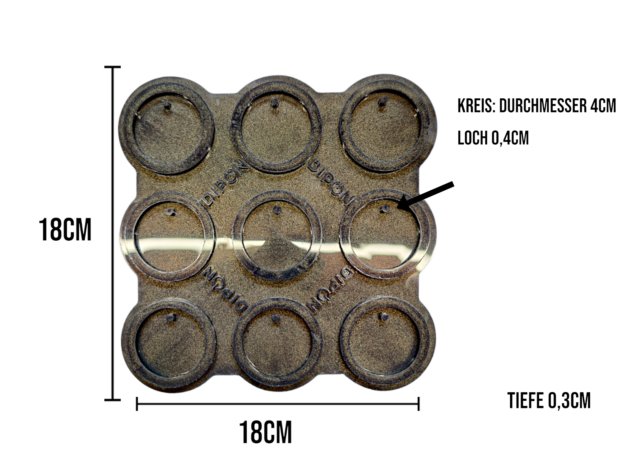 Mold No. 008 Anhänger Set Rund