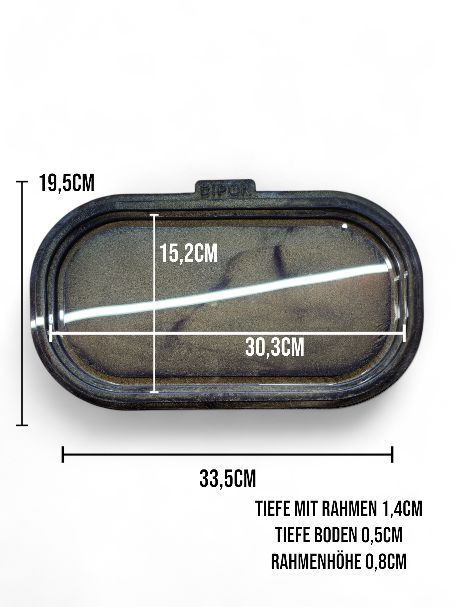 Mold No. 016 Tablett mit Rand