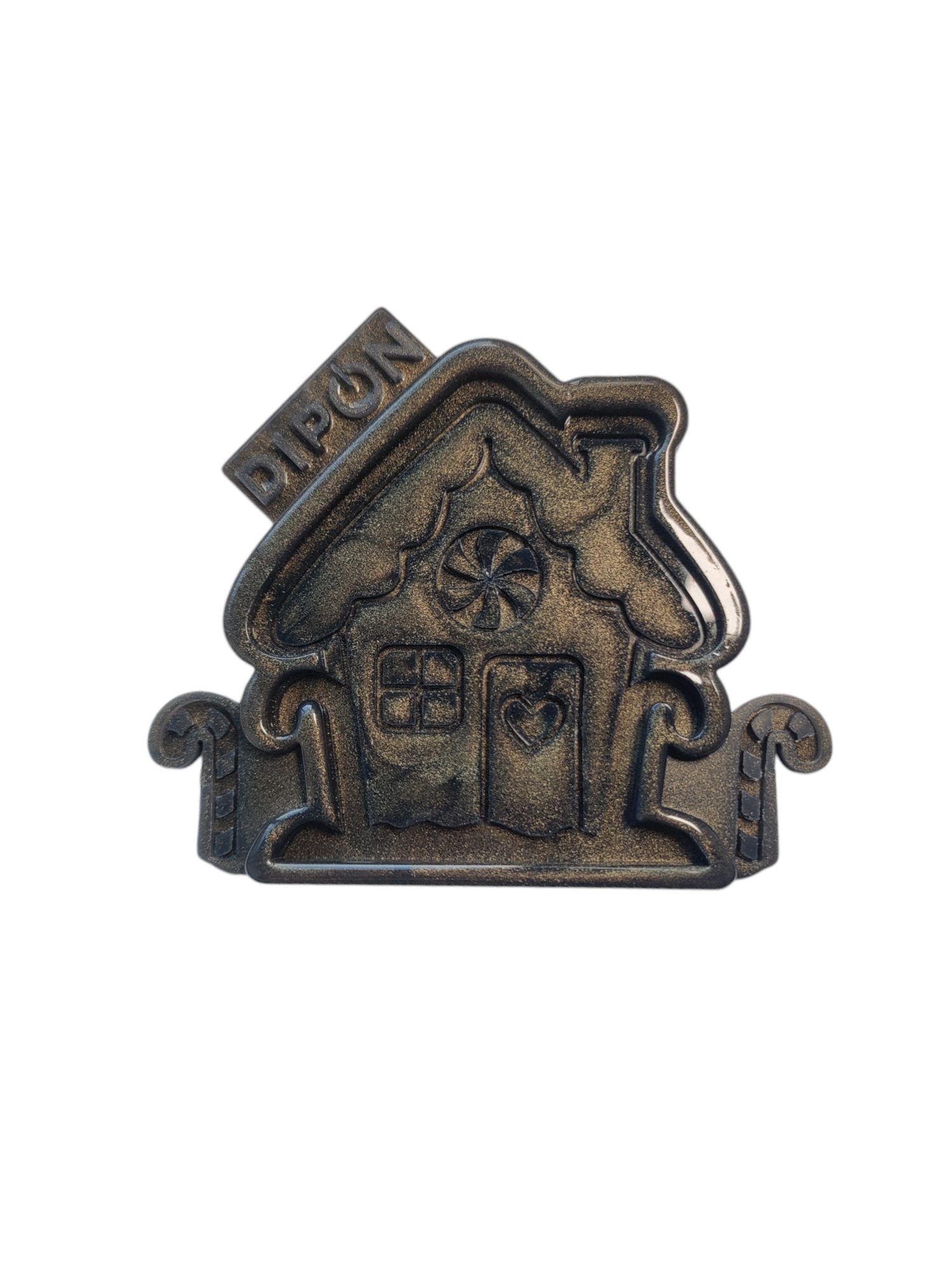 Mold No. 069 kleines Lebkuchenhaus mit Zuckerstangen