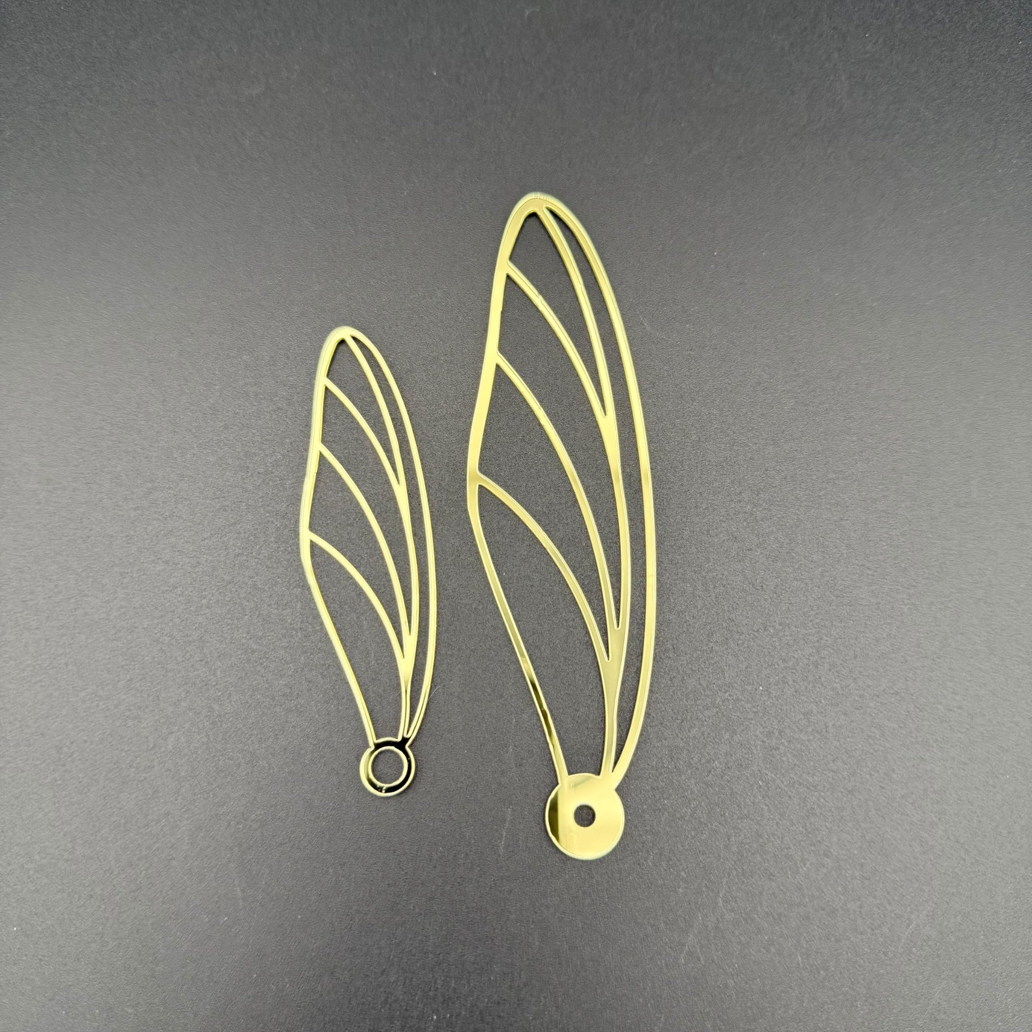 Uhrzeiger Wing für kreative Wanduhren – Acryl in Goldoptik