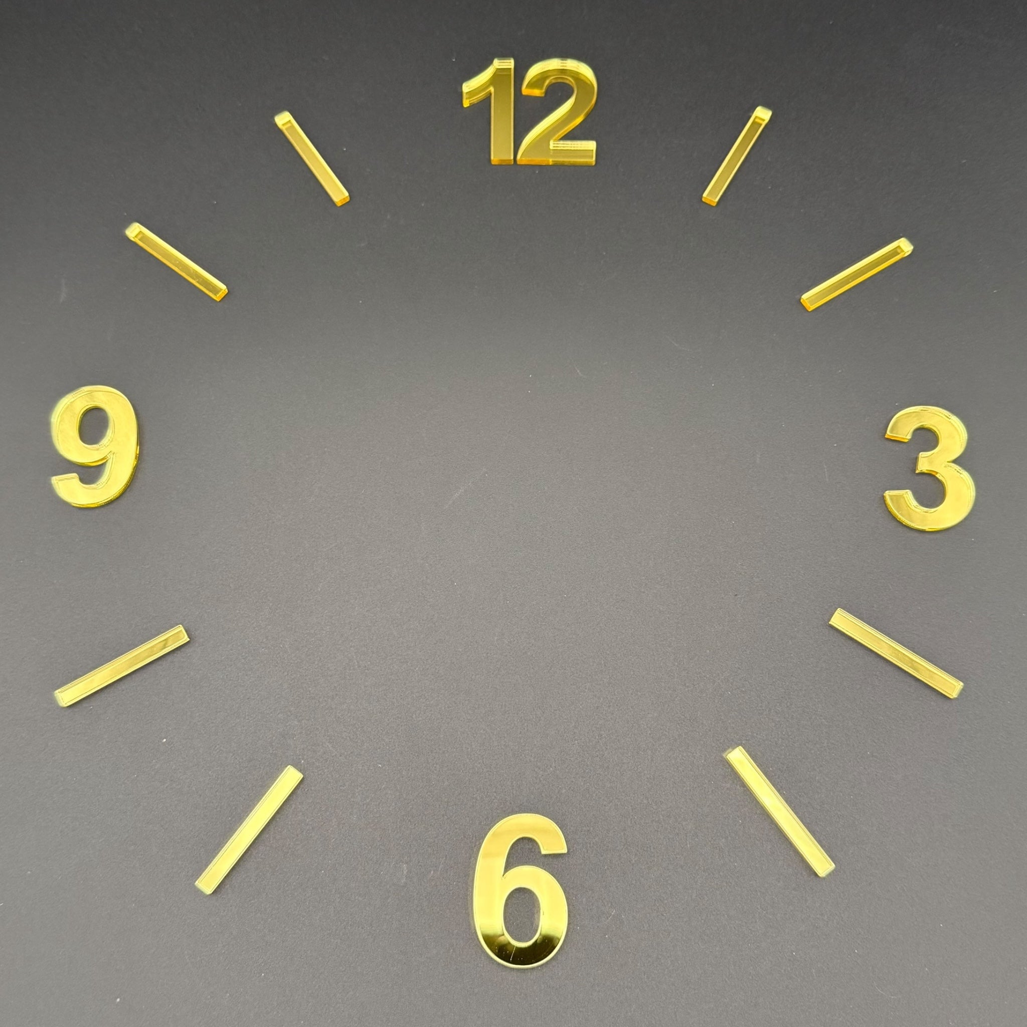 Zahlen für DIY Uhr im ARIAL Design | 4er-Set + Punktoption | Zeitlos und kombinierbar