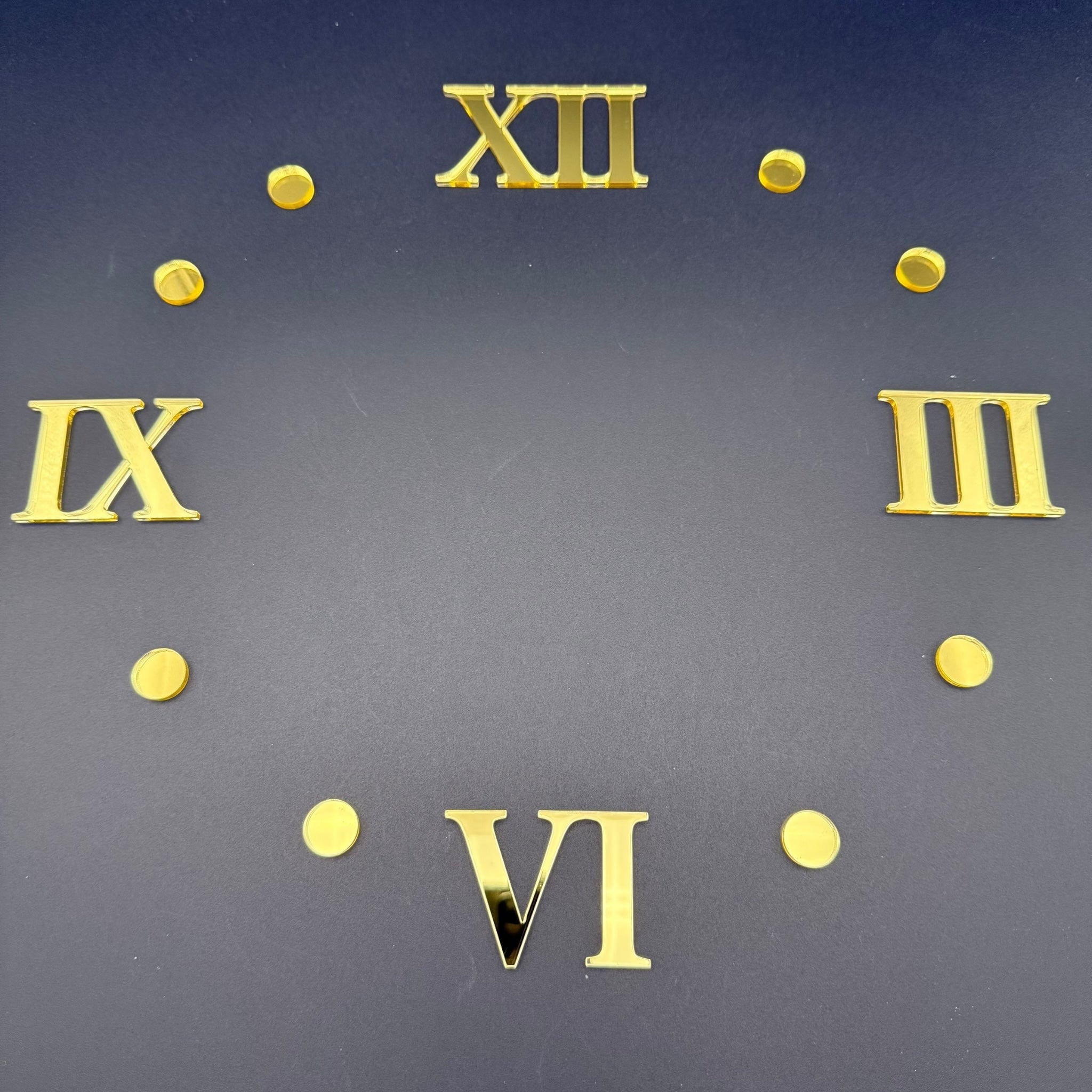 DIY Uhr mit CLASSIC LINE Zahlen gestalten | Römische Ziffern 3 6 9 12 aus Acryl | Optional selbstklebend