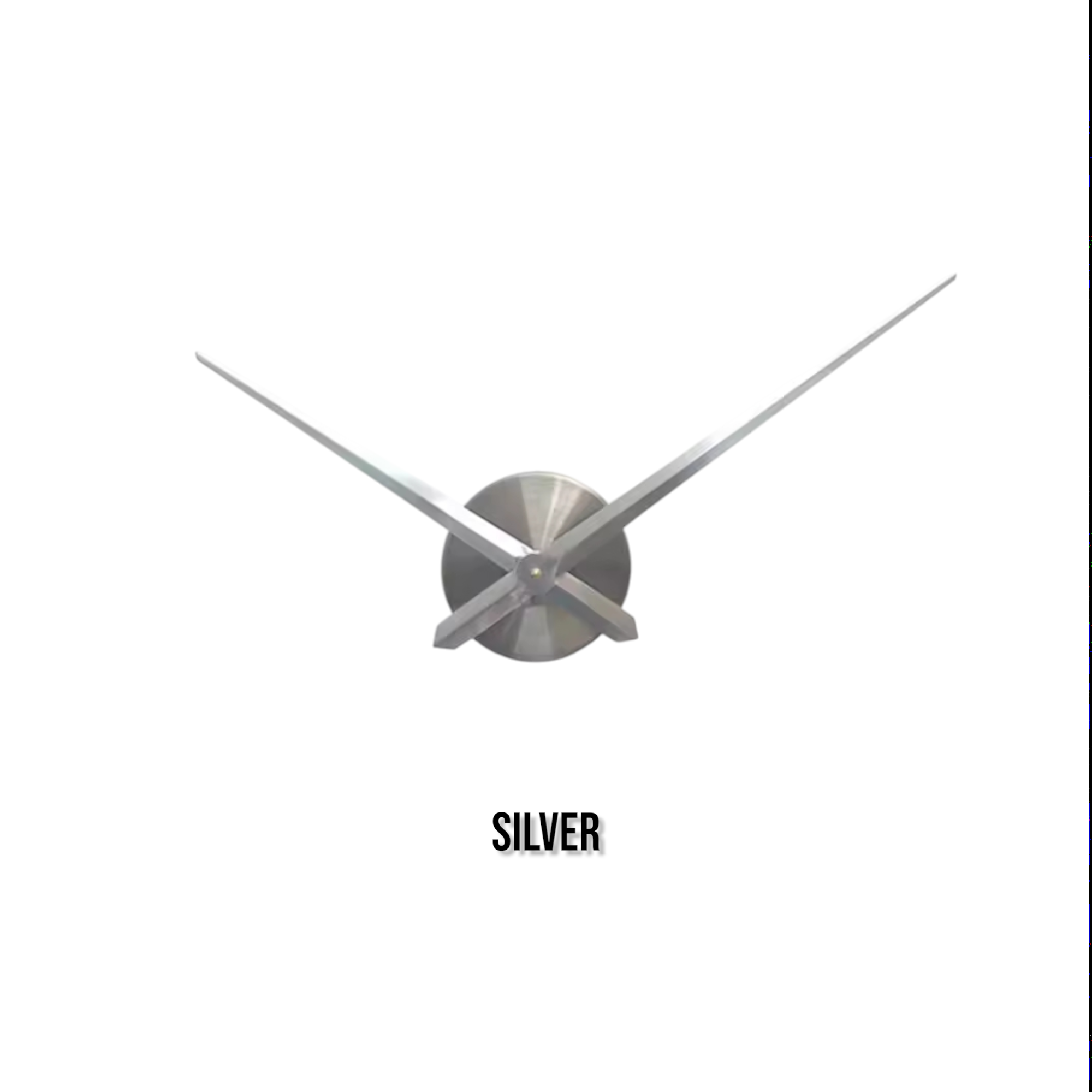 DIY-Uhrwerk mit extragroßen Zeigern | Verstellbare Wanduhr | Modernes Design